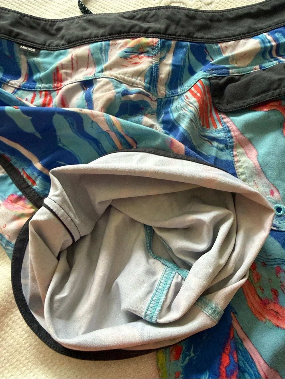 Men's ripcurl Blue Multi Swim Trunks/board shorts size 30